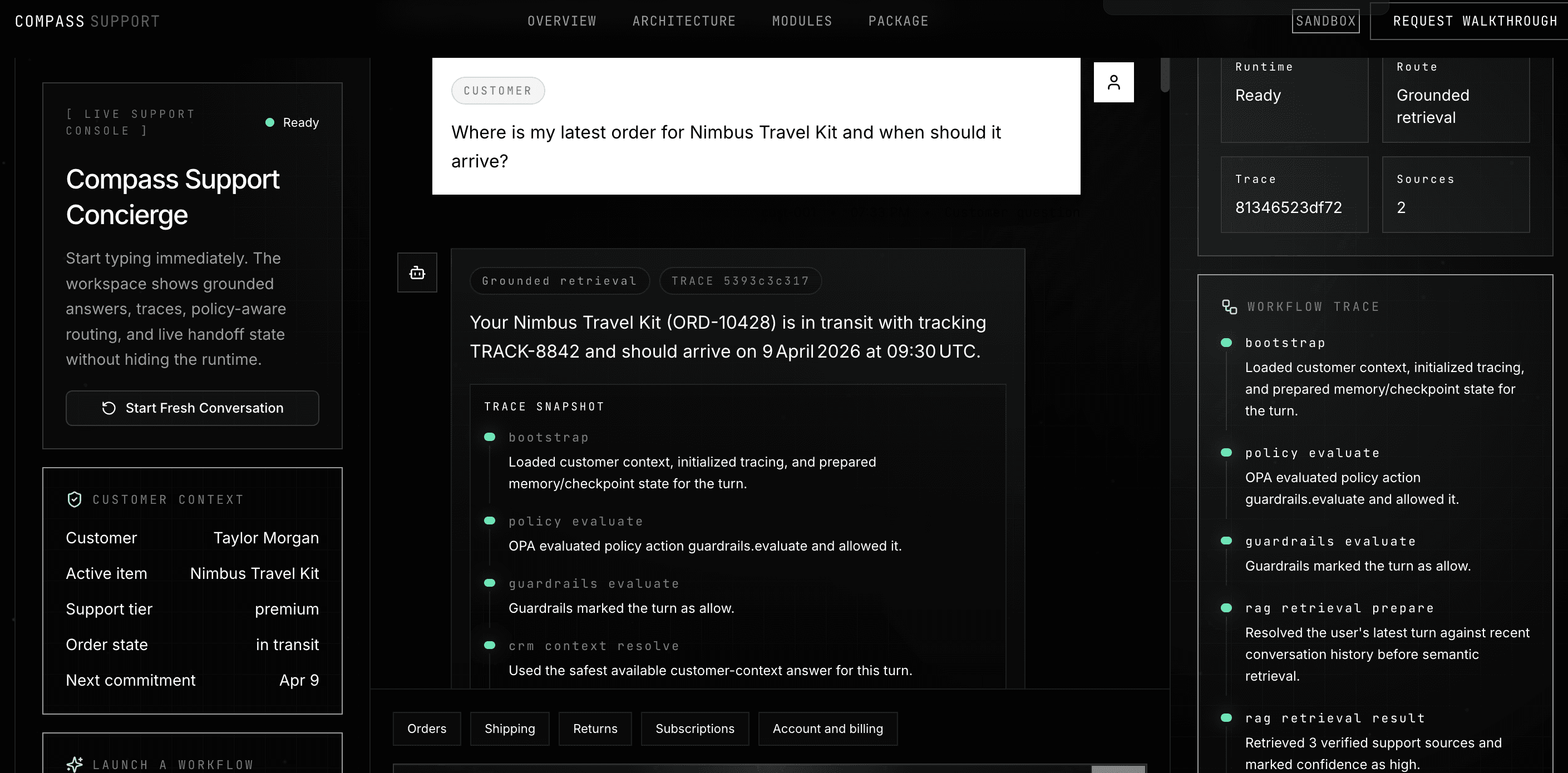 Compass Agents Blueprint