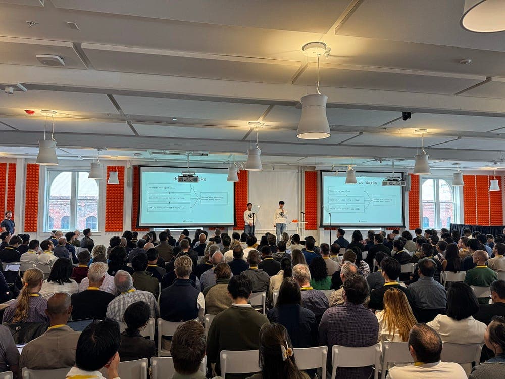 Engineers presenting their loops at YC Demo Day