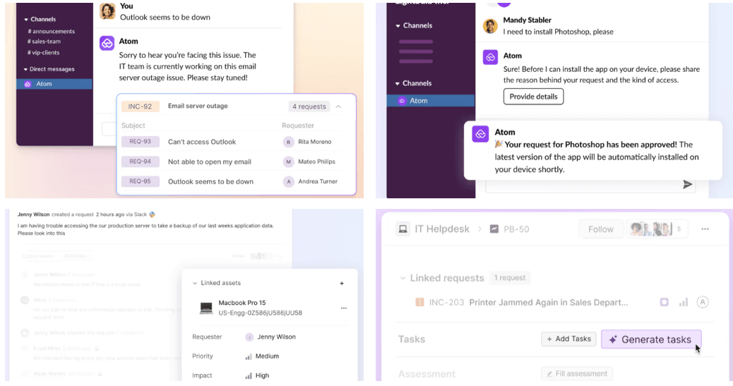 Agentic service-management platform