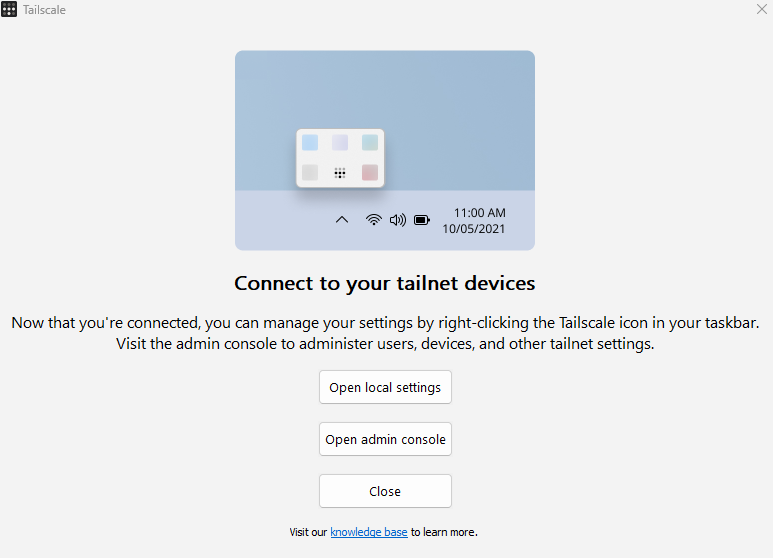 Tailscale connect devices