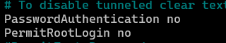 SSH Config PasswordAuthentication
