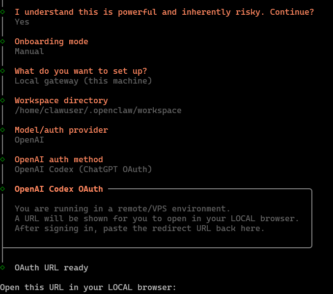 OpenClaw OAuth setup