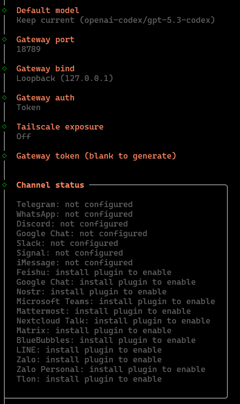 OpenClaw Channel Config
